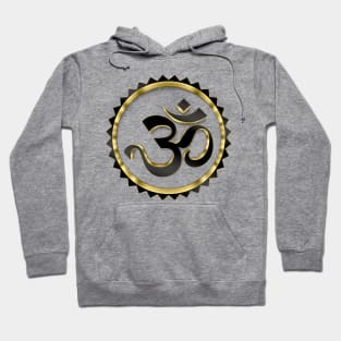 Golden Aum 3D Design Hoodie